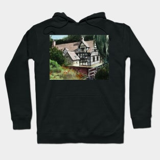 Rose Cottage, Coalbrookdale, Shropshire, England Hoodie